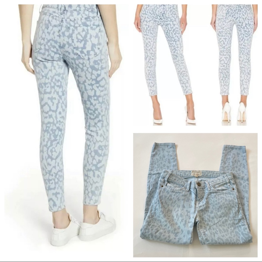 Current/Elliott The High Waist Leopard Jeans